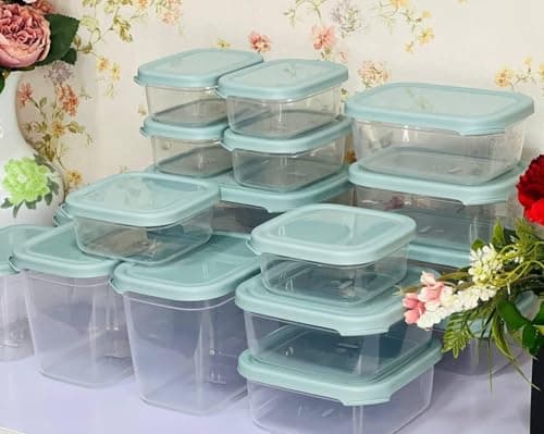 18Pc Plastic Food Storage Container Set Airtight Lids Microwave Freezer Safe