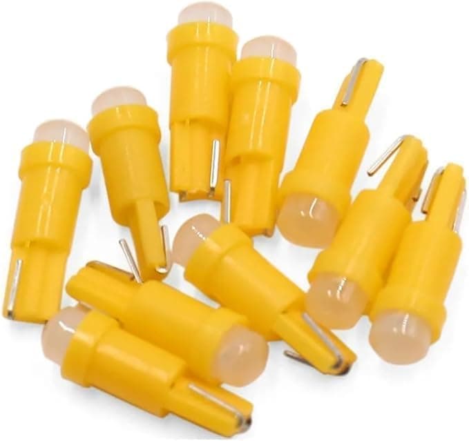 LED Car LED Lights Dashboard Indicator Lights Dashboard Indicator Lights Multi Use (Yellow-10pcs) -AGA Vehicle light bulb