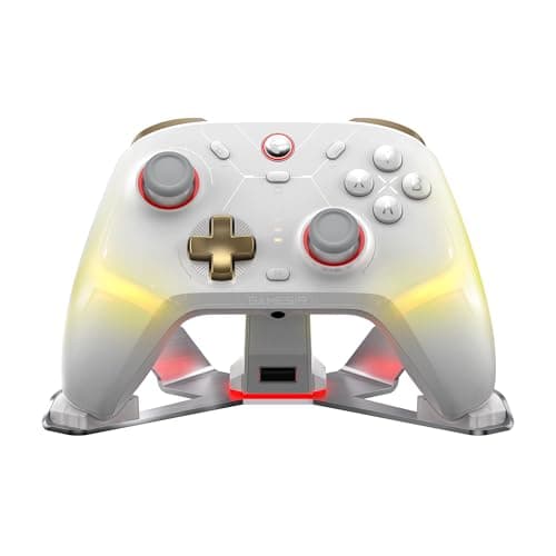 GameSir Cyclone 2 Wireless Controller with Charging Dock, White (1 Year Warranty) Video game controller