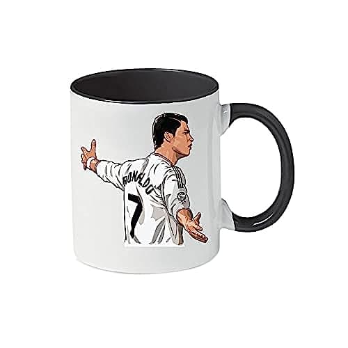 Mec Cristiano Ronaldo Black/White Mug 11Oz 11Oz White MUG80245 Drinking cup