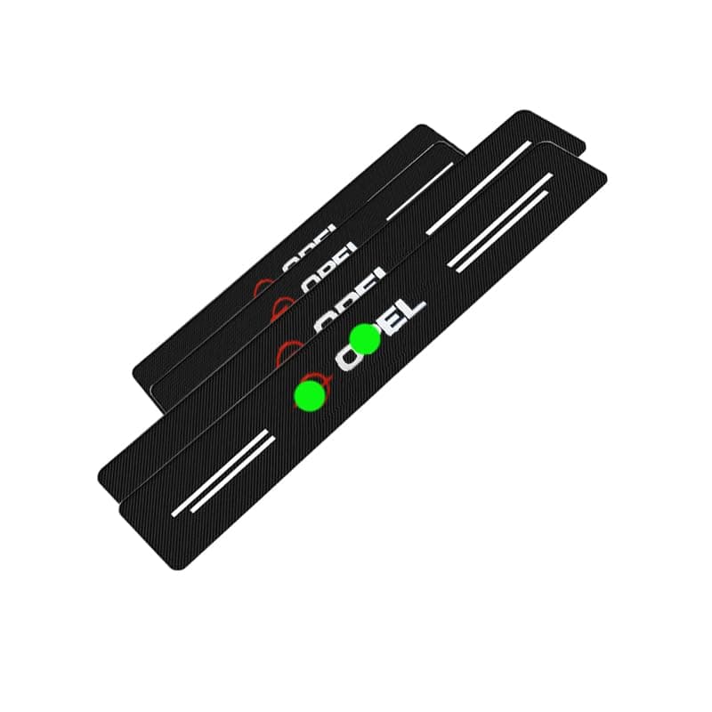 KaberTrade KaberTrade 4 Piece Door Sill Protector Kit for Car Doors, Carbon Fiber Anti-Scratch Non-Slip Waterproof (Fit and Compatible with Opel, Code:9830) Auto accessory