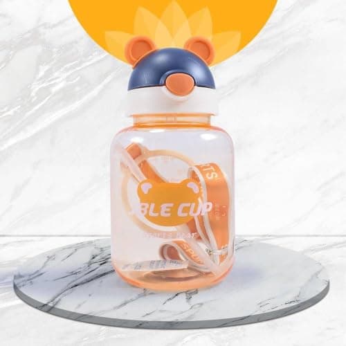 Generic Water bottle, Easy to use and suitable for school, Comes with a carrying strap, Available in multiple colors, .za
