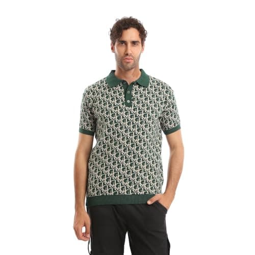 Andora Mens Patterned Regular Fit Knitted T-Shirt (pack of 1)