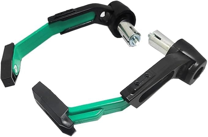 SACAR Brake and Clutch Lever, Aluminum Alloy, for Motorcycles, Scooters, Motorcycles, Mountain Bikes (2 Pieces, Black in Green) Hardware handle