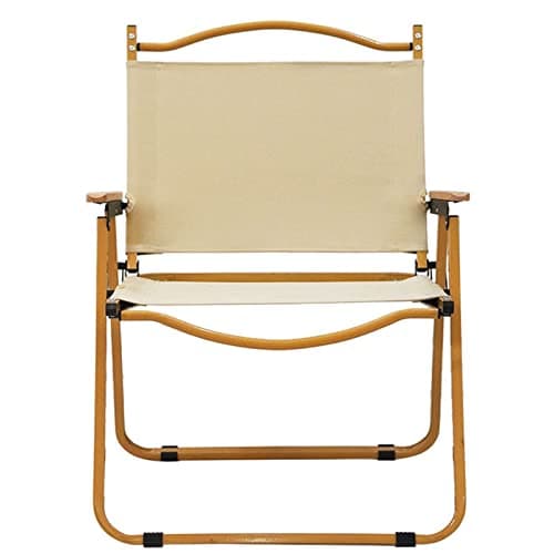 VUCATIN Camping Folding Chair Outdoor Beach Foldable Chair Ultralight Furniture Backpacking Chair with Wooden Handle Aluminum Bracket Stable Camp Chair for Outdoor Hiking,Fishing,Picnic,Travel