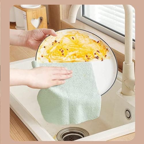 20x20 cm Kitchen Cloth Towel Box 20 Pcs Kitchen Cleaning Towels Washable and Reusable Premium Material for Faster and Finer Cleaning Every Time | From Generic