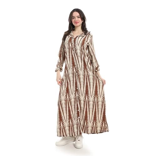 Andora Women Colorful Maxi With Drawstring At Waist Dress (pack of 1)