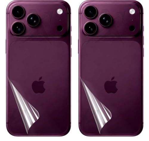 ARROWS 2-Pack Clear Back Protector for iPhone 18 Pro Max, Flexible TPU Hydrogel Film, Back Only, No Side Coverage, HD Clear, Scratch Resistant, Bubble-Free, Not Glass Electronic device skin