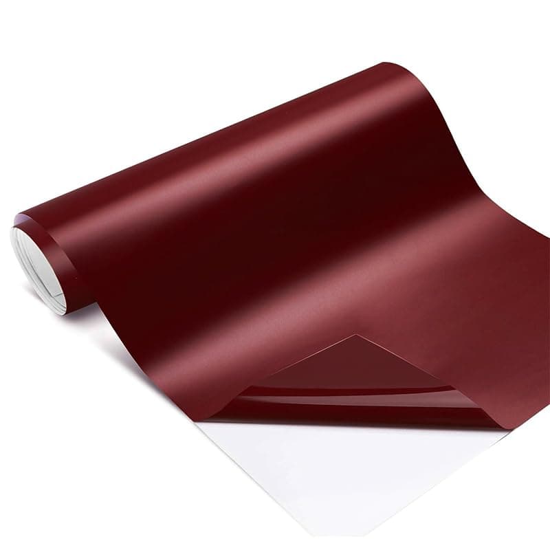 KaberTrade KaberTrade Vinyl Sticker Paper Roll for Cars, Homes, Offices & Windows Multi Use (Maroon Dark Red, Size 2 Meter Width 60 cm) Vehicle wrap