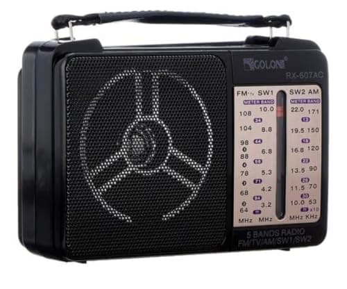 GOLUN 608 FM AM SW Radio Portable High Sensitivity Radio with Speaker Multifunctional Ranges AC/DC Micro Tuning Knob Light Weight