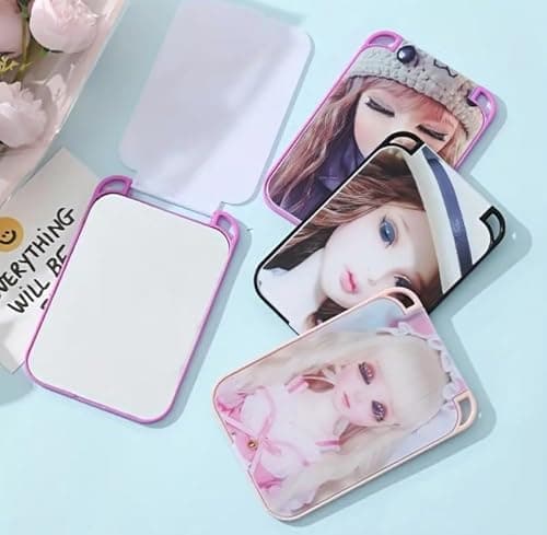 Makeup Mirror Girl Makeup Mirror - Light Folding Square Mirror for Travel and Daily Use - Perfect for Beauty Anytime Anywhere Portable for Women and Girls Home mirror