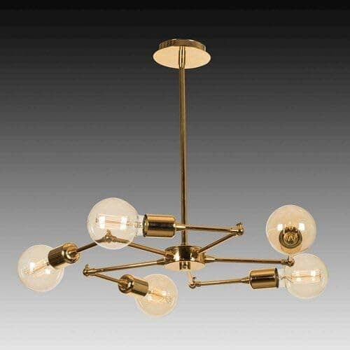 Generic Pendant Light 5 Bulb Without Bulbs 40 * 55 * 40 cm Gold EGL$P131