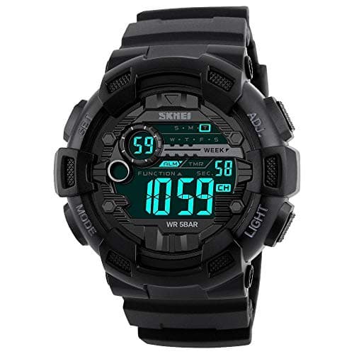 Skmei Sport Watch For Men Digital PU Leather - SKMEI 1243, 2724681614292