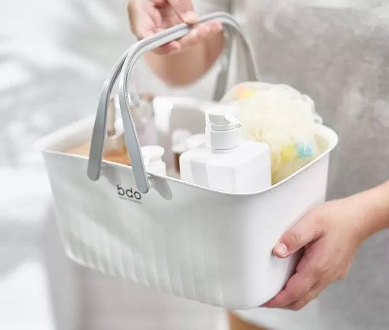 Generic Matte Plastic Basket Organiser with Handles, .soh Item container