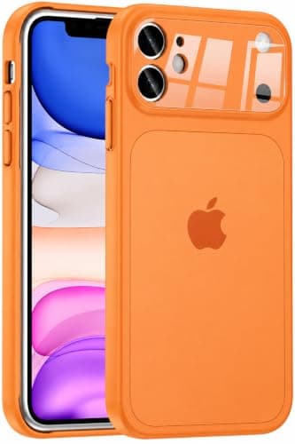 Converter Case(Compatible with iphone 12 | Premium Mag-Safe) Protective Cover Sleek Design (Compatible with iPhone 17 Pro / 17 Pro Max Series) Built-in Camera Protection (Orange)