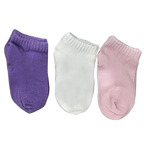 White Flower Cotton Set of 3 Pieces Socks for Unisex