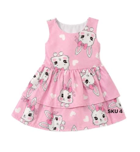 Bebic Dress for Baby Girls - Girls tiered dress Shirt