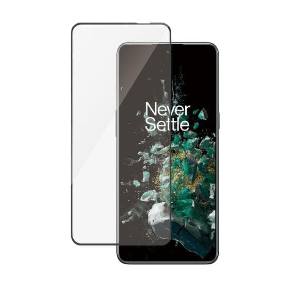 ARROWS 9H Anti-Static Tempered Glass Screen Protector for OnePlus 10T, Black Frame, ESD Technology, Dust-Resistant, Full Coverage, HD Clarity