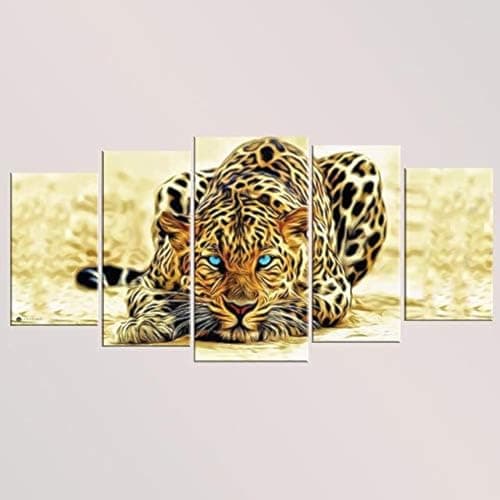 Tablo slices Bandora The spotted leopard Wall art
