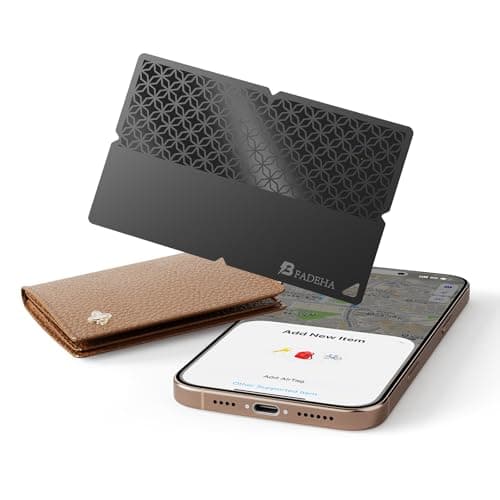 2026 Apple MFi Certified Wallet Tracker Smart Card for Find My | Ultra Thin Air Tracker Tag for Travel, 5 Years+ Staying Power, IP69 Waterproof, Key Finder & Item Locator for Bags, Passport Electronic finder