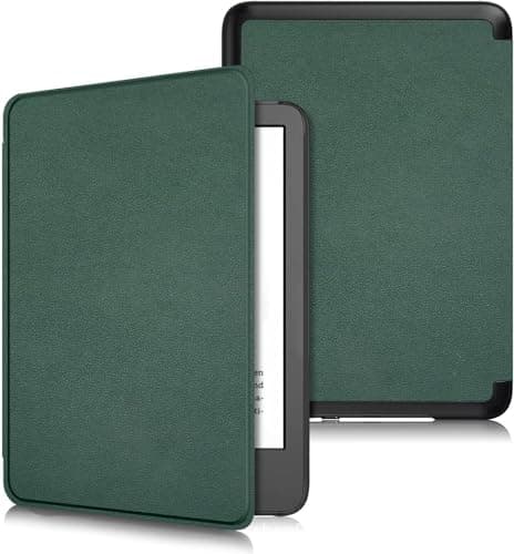 Premium Pu leather Case for Kindle Paperwhite 11th Generation and Kindle Paperwhite Signature Edition (6.8 inch, 2021 Release) - Cover with Auto Wake/Sleep (Green) Cellular phone case