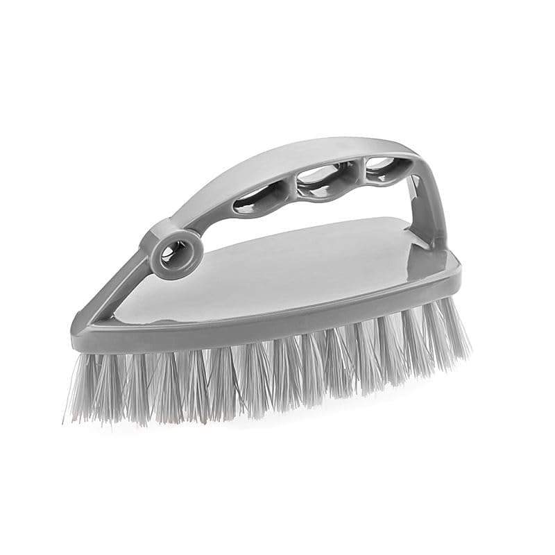 Titiz Plastik Swan Cleaning Brush – Strong Flexible Bristles – Ergonomic Hand Grip – Handheld Scrub Brush for Carpets, Rugs, Bathroom and Home Cleaning (Grey)