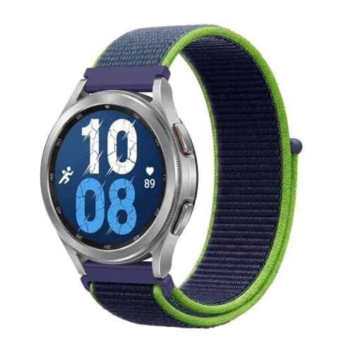 Strap Nylon For (Compatible with 20mm Samsung Watch 7/6/5/4/FE Band 40mm 44mm/Galaxy Watch 6/4 Classic Bands 47mm 43mm 46mm 42mm/Watch 5 Pro 45mm/3 41mm/,Sport Breathable Braided Wristband
