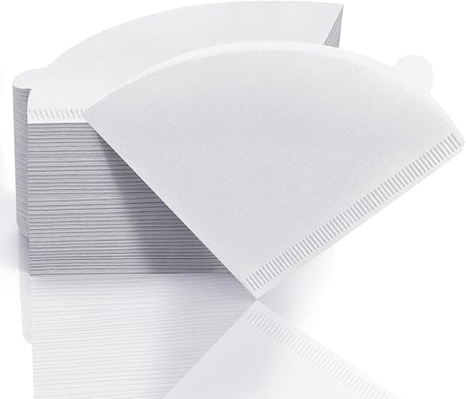 Coffee Filters Disposable Cone Coffee Filters Unbleached Natural Paper, Conical Shaped Pour Over Coffee Dripper and Drip Coffee Maker (100ml)