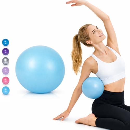 25 CM Yoga Ball, Anti Slip Heavy Duty for Fitness, Balance & Core Workout, Balance Training, Pregnancy & Physical Therapy