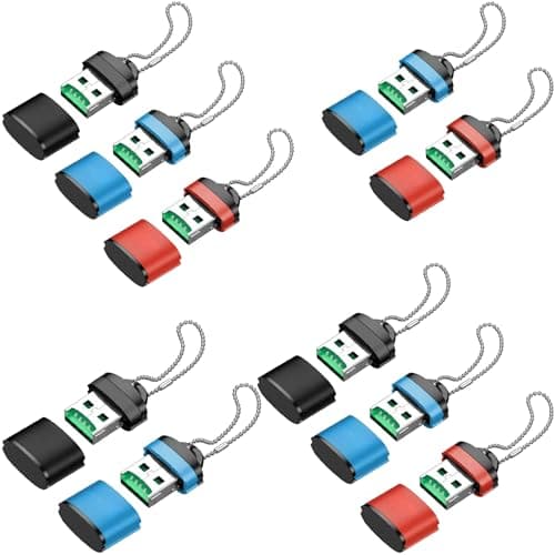 Card Reader Metal, Super Speed USB 3.0, Plug and Play, Compatible with Android/MacOs/Windows/Linux, High Speed Data Transfer, Usb Interface, Easy To Carry, (Random colors received) (10) Memory card reader