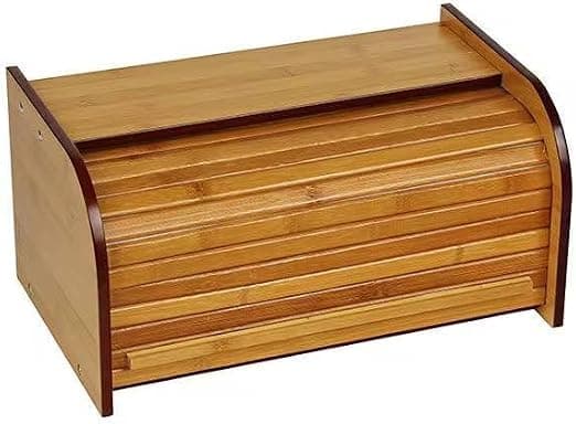 Whole Wood Basket - Living Storage Box and Bakery Organizer for Kitchen - Practical Use on Marble - AM