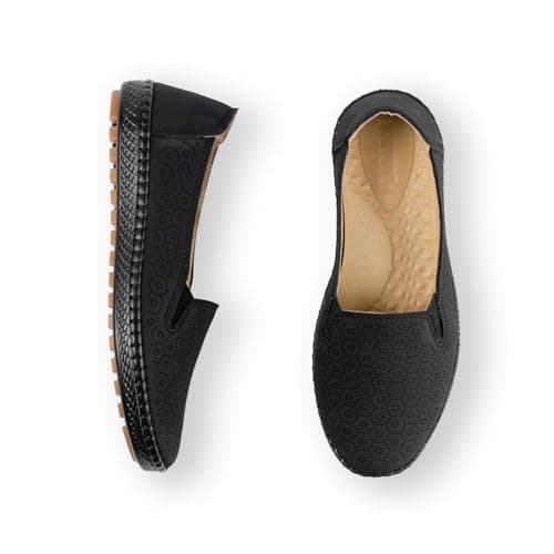 women flat shoes handmade finish with medical sole comfortable