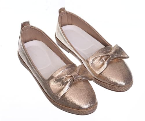 B&W womens B&W-W093-Gold Sneaker