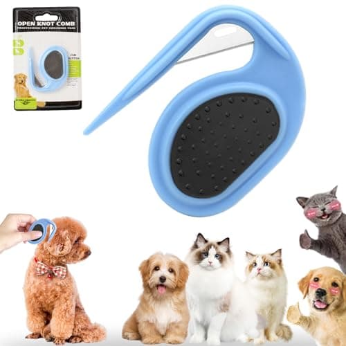 Pet Knotting Comb, Dogs Cats Grooming Combs De Knotting Comb for Removing Matted, Cat Brush Hair Clipper Detangling Knots for Dogs and Cats