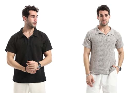 Red Circle Mens Bundle of 2 Ivory Dune Relaxed T-Shirt Bundle of 2 Ivory Dune Relaxed T-Shirt