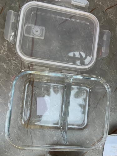 Generic Divided Fridge Container, 1 Liter, .Am