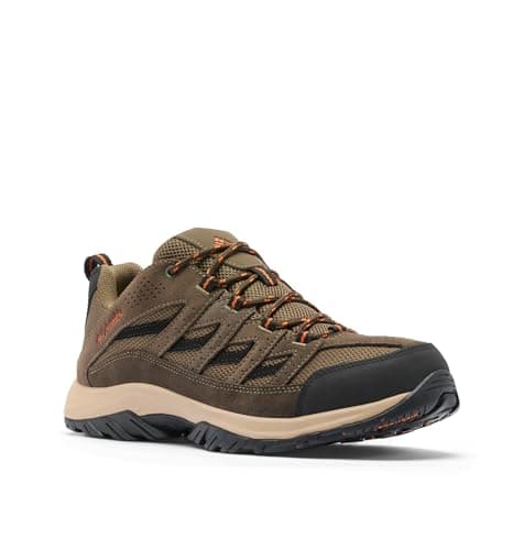 Columbia Men's Crestwood Hiking Shoe, Camo Brown, Heatwave, 13 Wide / 46 EU Wide