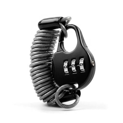 90cm Multi-Use Steel Wire Lock with Changeable Combination for Doors, Drawers, Bags, Bikes, and Everyday Security