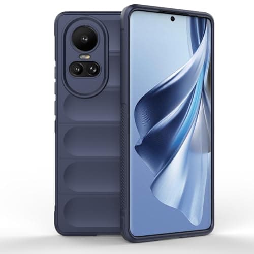 GOLDEN MASK Compatible With Oppo Reno10 /Reno10 Pro Magic Case ShockProof (Dark Blue) Cellular phone case