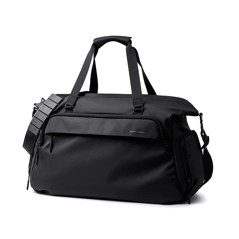 MARK RYDEN MR365 Travel Duffel Bag 39L, Large Carry On Gym Bag & Weekender Bag with Shoe Compartment, Water-Resistant Oxford Travel Bag, Multiple Pockets, Adjustable Shoulder Strap, Black