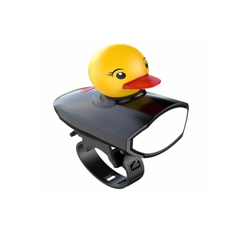 Horn and Flashlight LED Light for Cycling (LED & Duck Flashlight, USB Charging, Code:10535) - KaberTrade