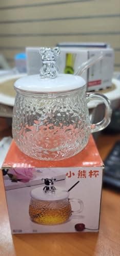 Generic Chalemo Mug Clear Glass Straw Cup 5E+1 ml Bubble Mug with Shalimoh Acrylic Drinking cup