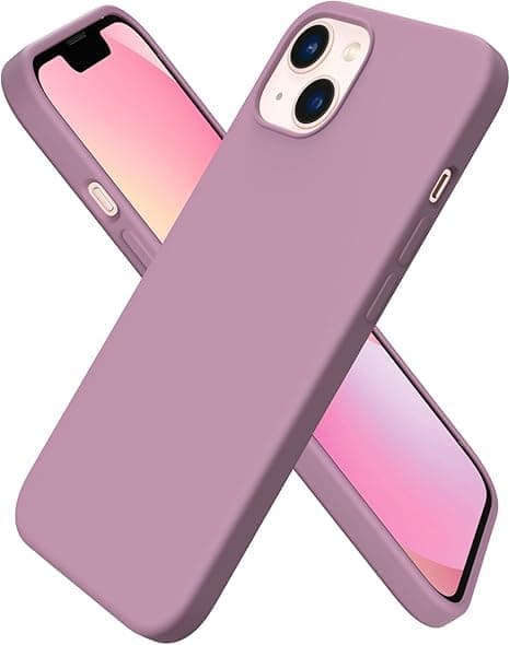 Silicone Case Compatible with iPhone 13 Mini, Full Body Protection, Soft Liquid Silicone Case Anti-Shock Case for iPhone 13 Mini (2021) 5.4 (Lilac Purple)