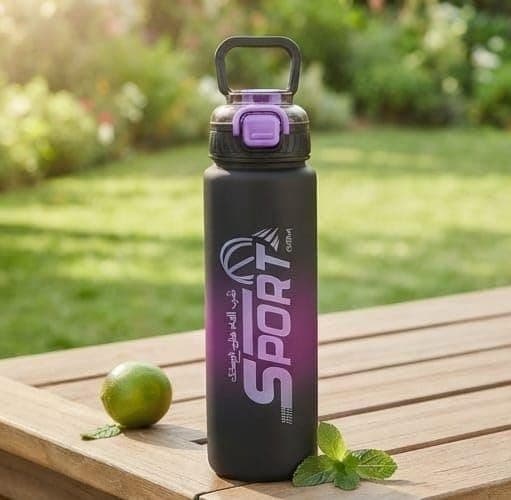 Generic Water bottle with a straw,1000 ml capacity,Hygienic acrylic bottle,Shock-resistant,Available in multiple colors, .ri
