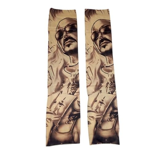 أكمام وشم اصطناعية بتصميم غرافيتي، زوج كامل من lokyboy Arm sleeve