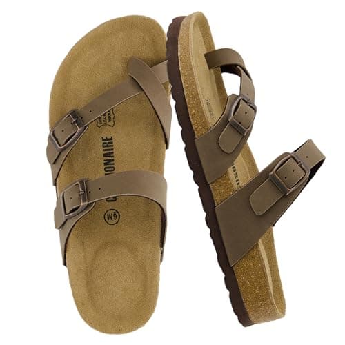 CUSHIONAIRE womens Luna Slide Sandal