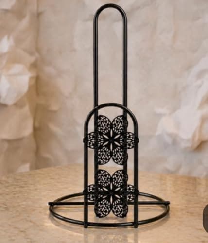 Generic Black Metal Kitchen Paper Towel Holder, .flo