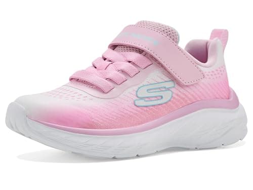 Skechers Girl's Boundless Color BlitzSneaker, Light Pink Textile W Multi Trim, 11 UK Child Shoes