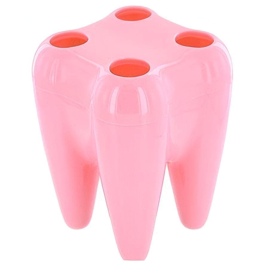 Dental Accessories Organizer - Innovative Tooth-Shaped Holder Suitable for Holding Toothbrushes, Razors, and Small Grooming Tools to Keep Your Space Neat and Hygienic (1)