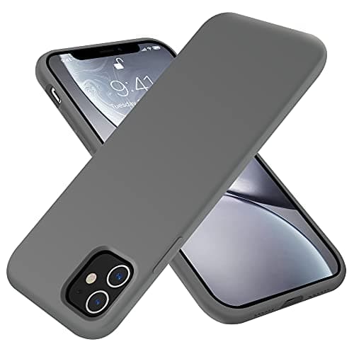 OTOFLY iPhone 11 Case,Ultra Slim Fit iPhone Case Liquid Silicone Gel Cover with Full Body Protection Anti-Scratch Shockproof Case Compatible with iPhone 11 (Space Gray) Cellular phone case